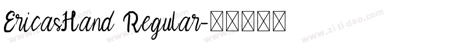 EricasHand Regular字体转换